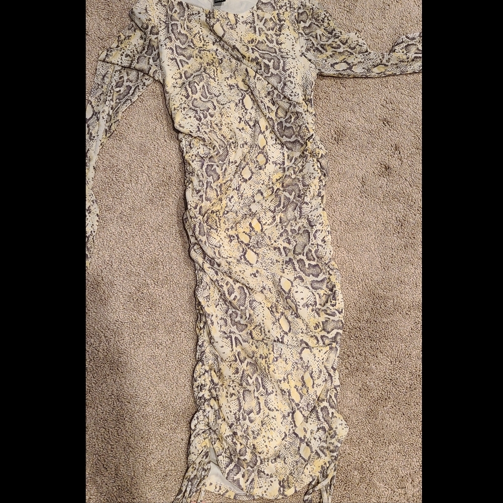 Forever 21 Snake print bodycon dress